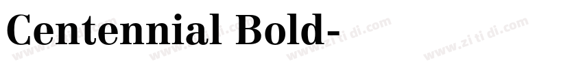 Centennial Bold字体转换
